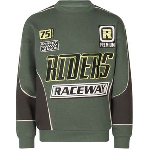 Unlocked jongens sweater - Donker groen