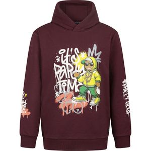 Unlocked jongens hoodie - Donker rood