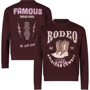 D-zine meisjes sweater - Wijn rood