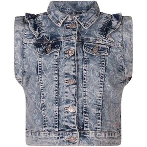 Persival meisjes gilet - Medium denim