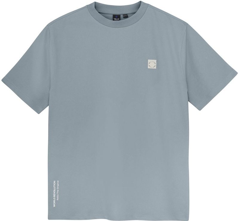 Rellix - Zomer T-shirt - Blauw - Twill - Oversized