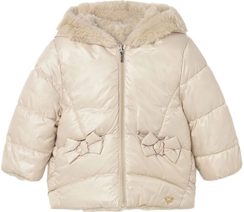 Mayoral - Winterjas - Sand - Reversible - Faux Fur