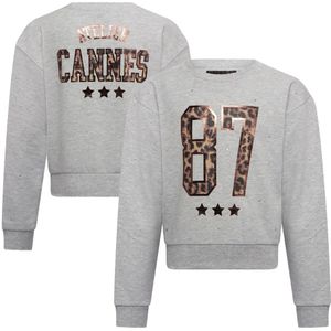 D-zine meisjes sweater - Grijs melee
