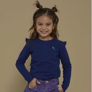 Jubel meisjes longsleeve - Indigo