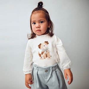 Mayoral - Meisjes Set - Blue Bell - Longsleeve met Hondenprint en Short