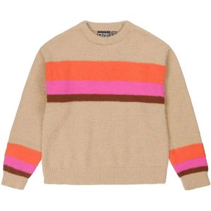 Tumble 'n Dry Mid Gestreepte Trui Trinity Beige/Roze/Oranje