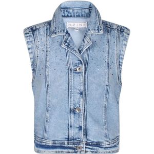 D-zine meisjes gilet - Medium denim