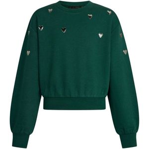 D-zine meisjes sweater - Donker groen