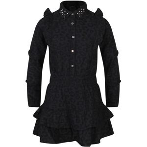 Persival meisjes jurk - Black denim