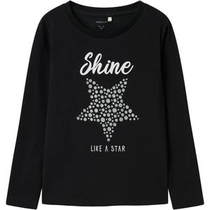 Name It meisjes longsleeve - Zwart