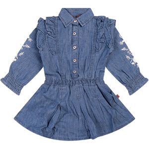 Bakkaboe meisjes jurk - Medium denim