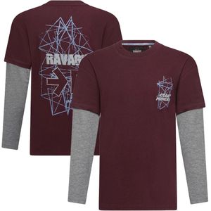 Ravagio jongens longsleeve - Donker rood