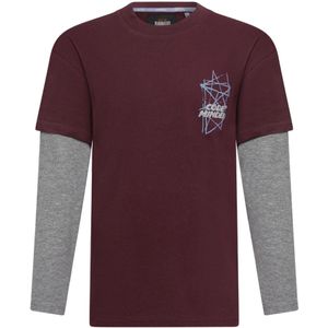 Ravagio jongens longsleeve - Donker rood