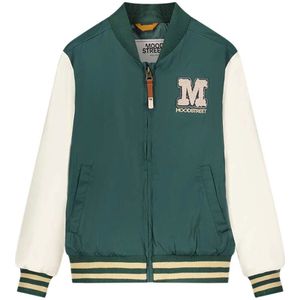 Moodstreet Baseball Jacket Groen/Offwhite