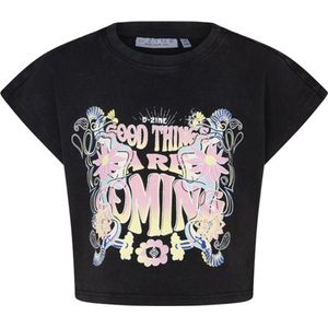 D-zine meisjes t-shirt - Zwart