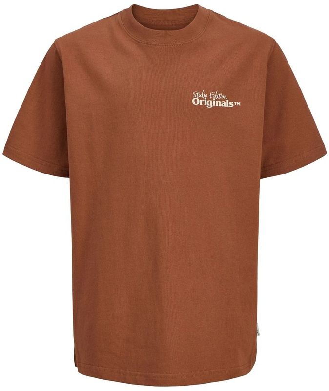 Jack & Jones Junior jongens t-shirt - Brique