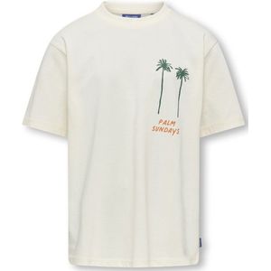 ONLY - T-shirt - Zwart - Katoen - Opvallende Opdruk