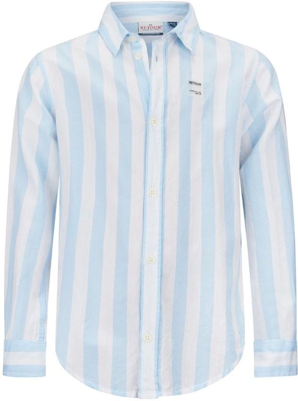 Retour jongens overhemd - Pastel blue