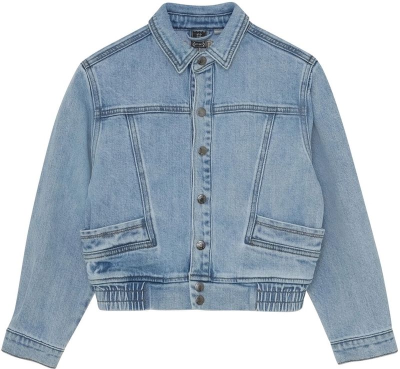 Indian Blue Jeans meisjes spijkerjas - Bleached denim