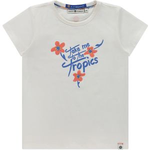 Stains & Stories meisjes t-shirt - Ecru