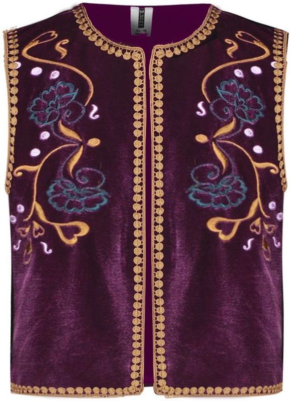 B.NOSY meisjes gilet - Wijn rood
