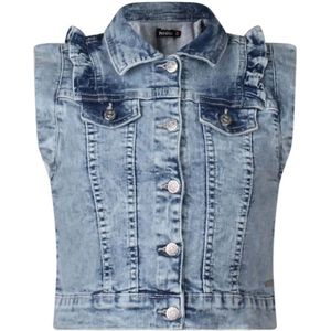 PERSIVAL meisjes gilet - Bleached denim