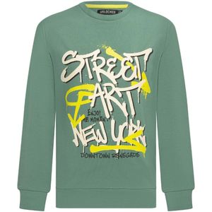 Unlocked jongens longsleeve - Donker groen