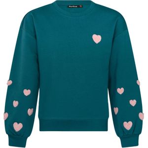 Persival meisjes sweater - Petrol