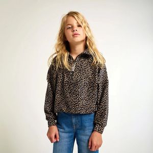 Tumble 'n Dry Mid Sweater Auburn met Panterprint Beige/Bruin