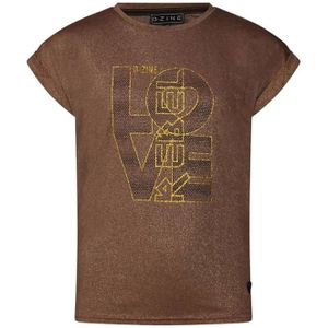 D-ZINE meisjes t-shirt - Bruin