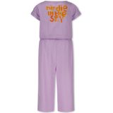 Koucla lente/zomer jumpsuit geribbelde jumpsuit paars maat S/M