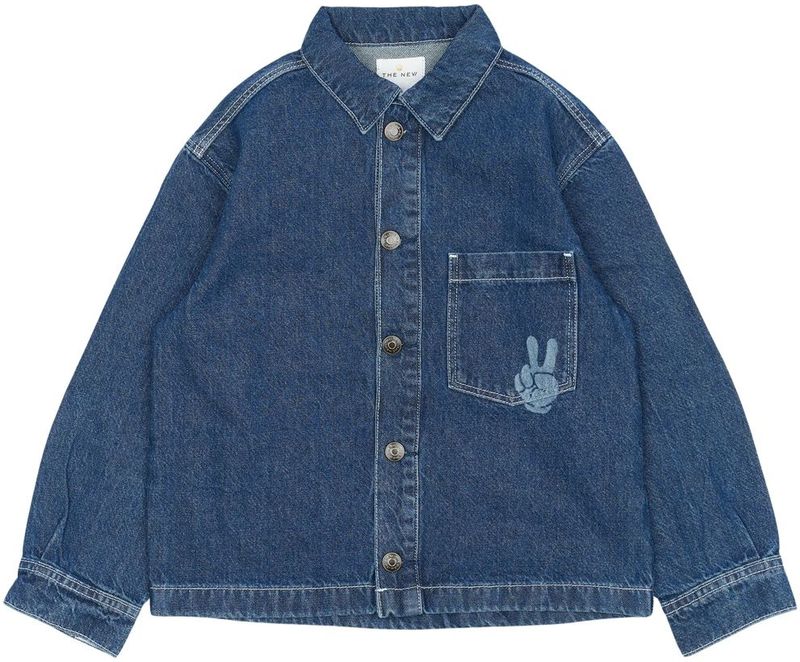 The New - Jongens Overhemd - Medium Denim