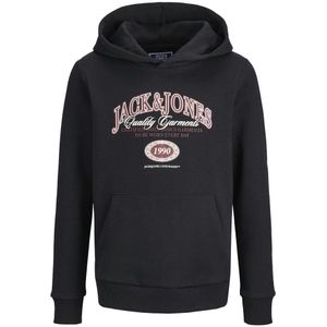 Jack & Jones Junior Sweatshirt 'JJARI'  wijnrood / zwart / wit