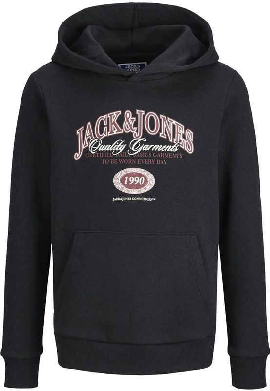 Jack & Jones Junior Sweatshirt 'JJARI'  wijnrood / zwart / wit