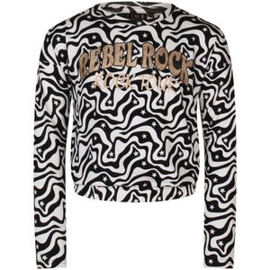 D-zine meisjes longsleeve - Ecru