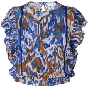 D-zine meisjes blouse - Kobalt