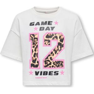 KIDS_ONLY meisjes t-shirt - Ecru