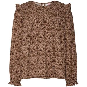 VERO MODA GIRL meisjes blouse - Bruin