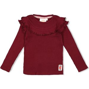 Jubel meisjes longsleeve - Bordeaux