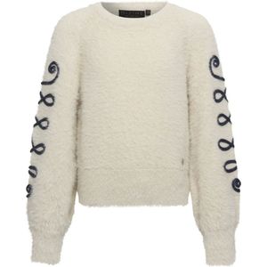 D-zine meisjes trui - Ecru