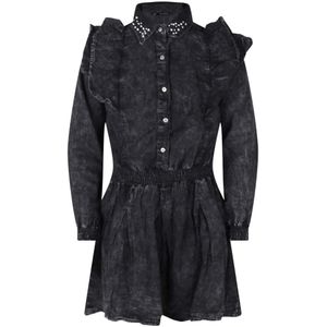 Persival meisjes jurk - Black denim