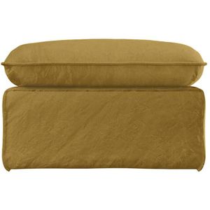 HKliving Nomad Hocker - Linnen - Burnt Ochre