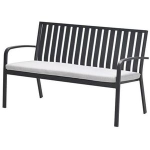 Bruno parkbank - aluminium - carbon black - valley sand