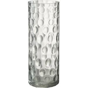 J-Line Vaas Cylinder Rond - glas - transparant