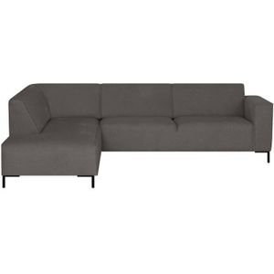 by fonQ Loft Hoekbank Links - Chenille - Antraciet