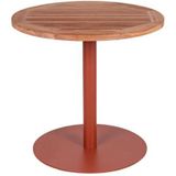 MaximaVida ronde tuintafel Java roestbruin 80 cm- zware 49 kg uitvoering