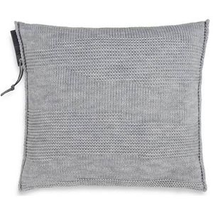 Knit Factory Joly Sierkussen - Licht Grijs - 50x50 cm