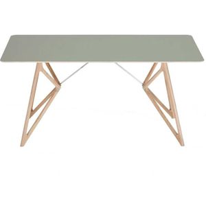 Gazzda Tink Tafel linoleum 160x90 whitewash Dark Olive