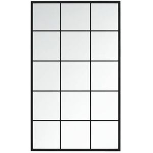 vidaXL-Wandspiegel-100x60-cm-metaal-zwart