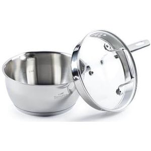 Rosmarino Pour & Cook Sauspan met glazen deksel - 16 cm